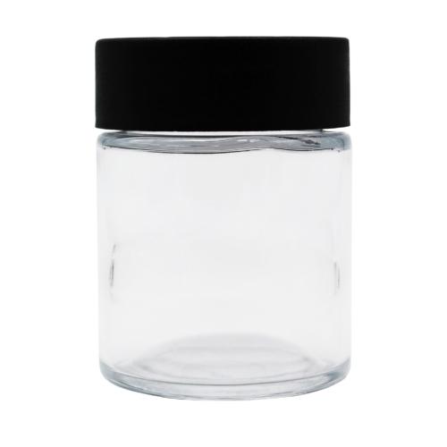 2oz Clear Glass Straight-Wall Jar with Child-Resistant Lid - 140 Count ($0.50/Unit)