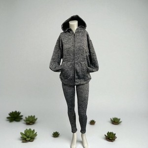 Cotton and polyester leggings and hoodie set. 2 pcs