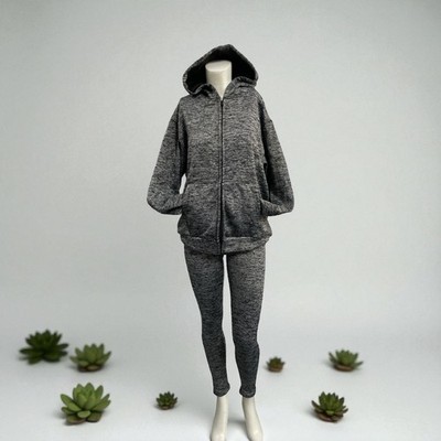 Cotton and polyester leggings and hoodie set. 2 pcs - Image 2