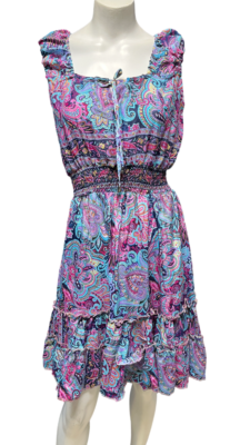 Indian Vintage Recycle Sari Silk Maxi Beach Sundress Boho Gypsy Dress - Image 8