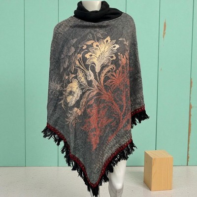 Women's ponchos with prints, perfect for autumn and winter - Image 5